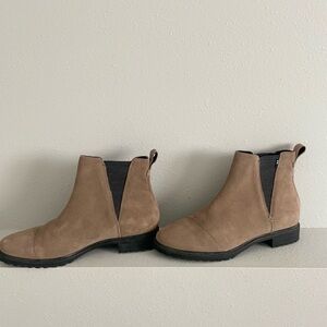 Toms Taupe Ankle Boots